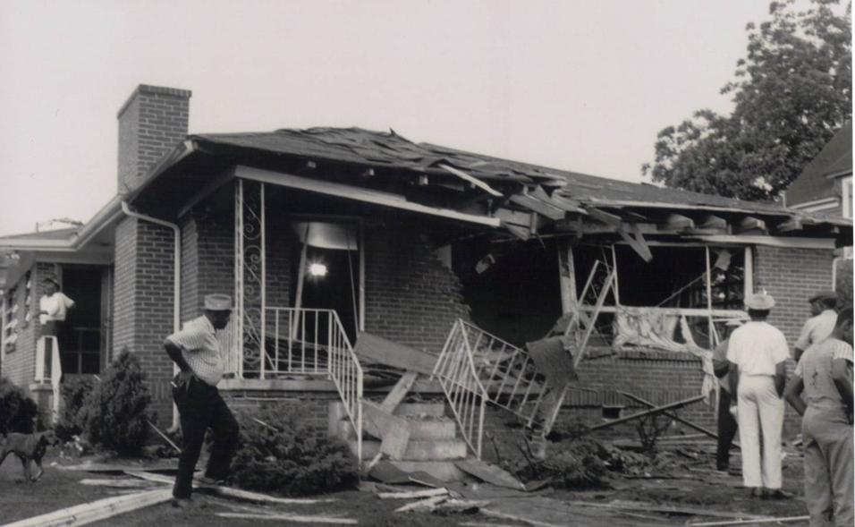 Mlk's house destroyed