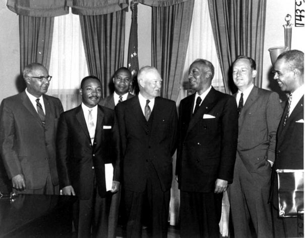 MLK meeting with President Eisenhower