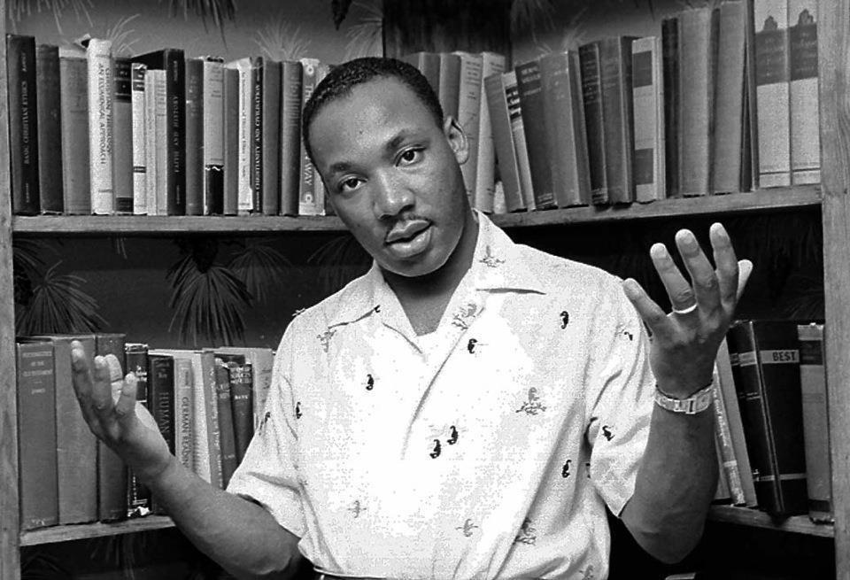 MLK in his college years