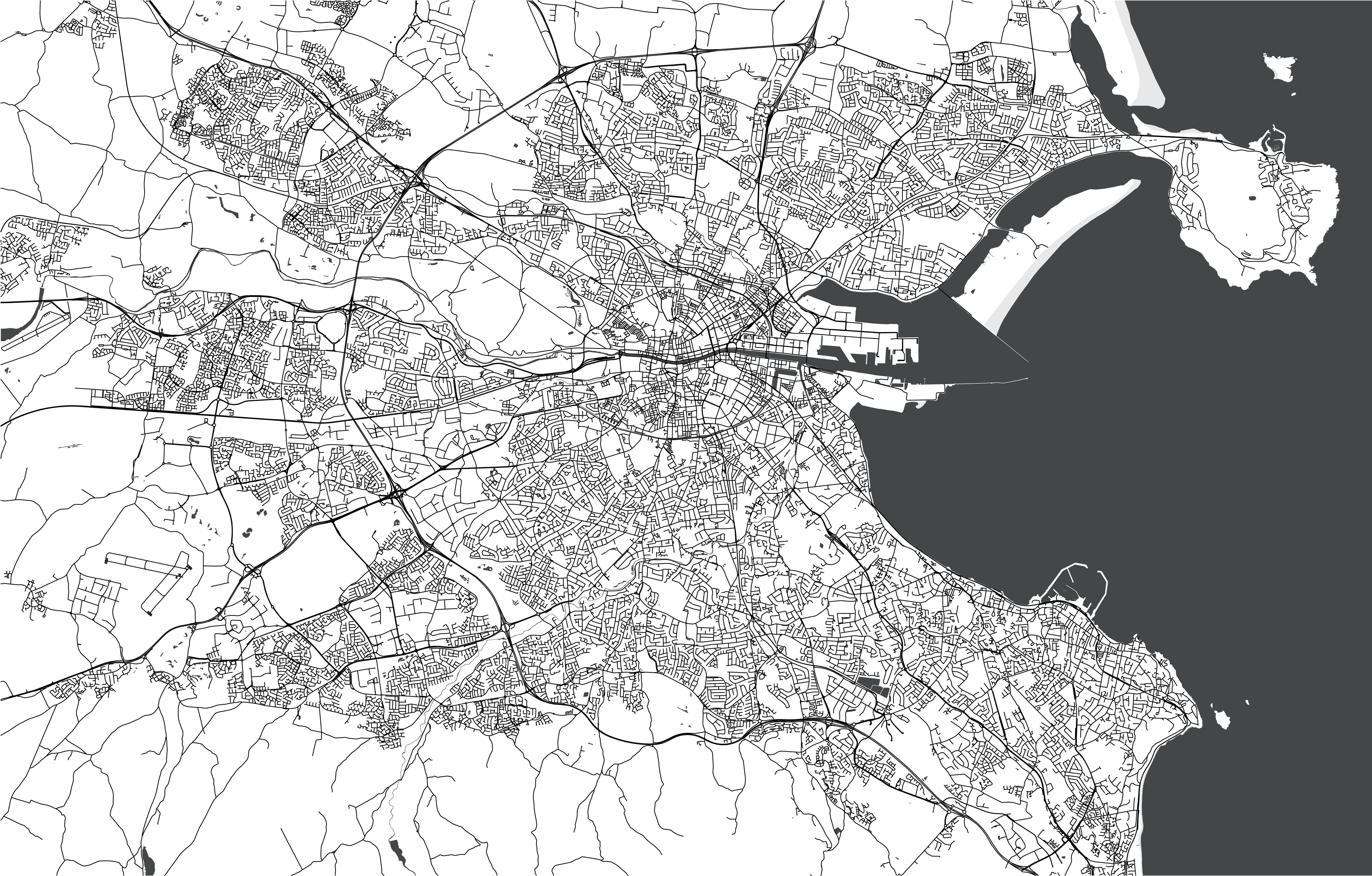 Map of Dublin Ireland