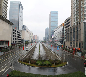 empty streets in China from Covid19