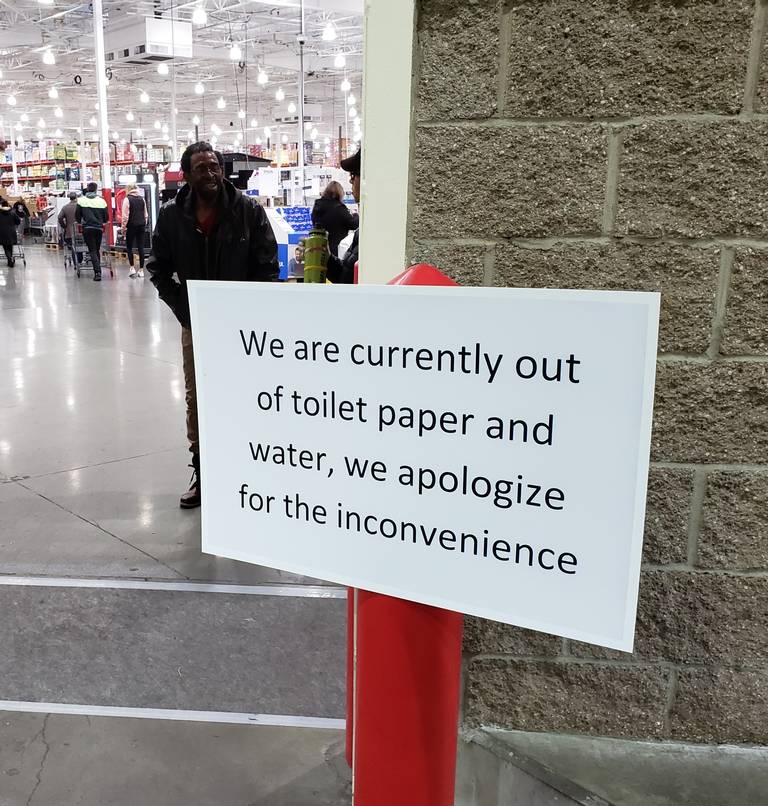 sign at costco