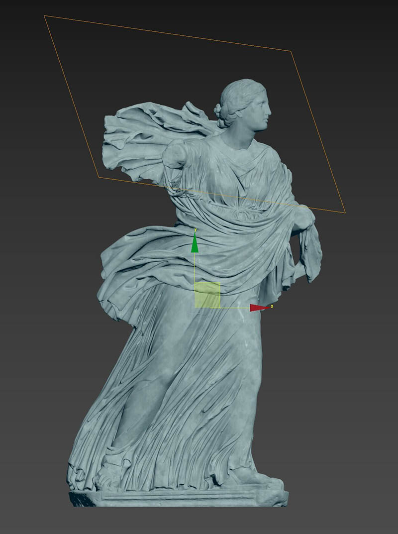 Detail of classical sculpture texture