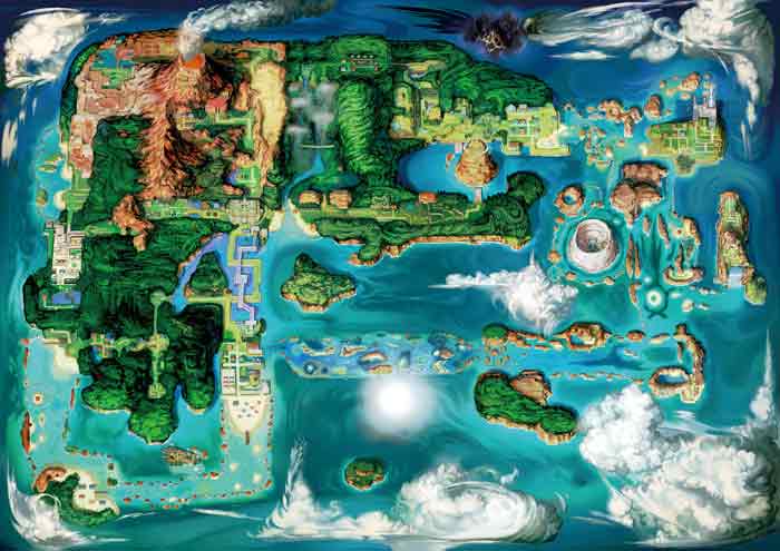 Map of Hoenn region