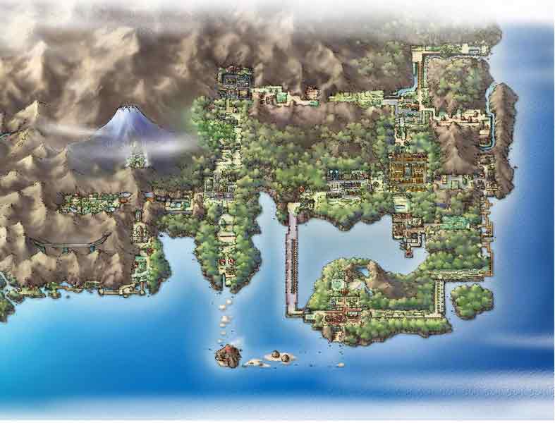 The Hoenn Region as depicted in Pokemon Emerald - Maps on the Web