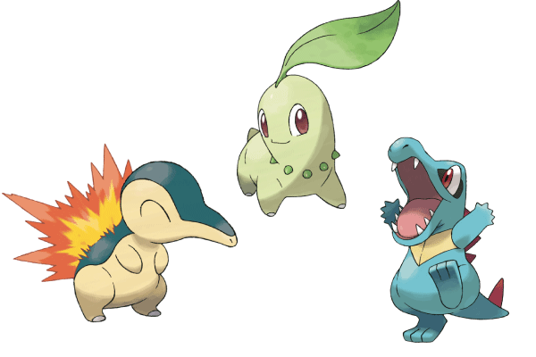 Johto Starter Pokémon