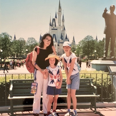 my family at tokyo disneyland