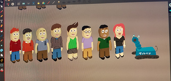 Characters Mac and Larry